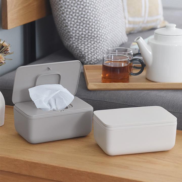 マーナ ワンタッチで開く ウェットティッシュケース?ウェットシート