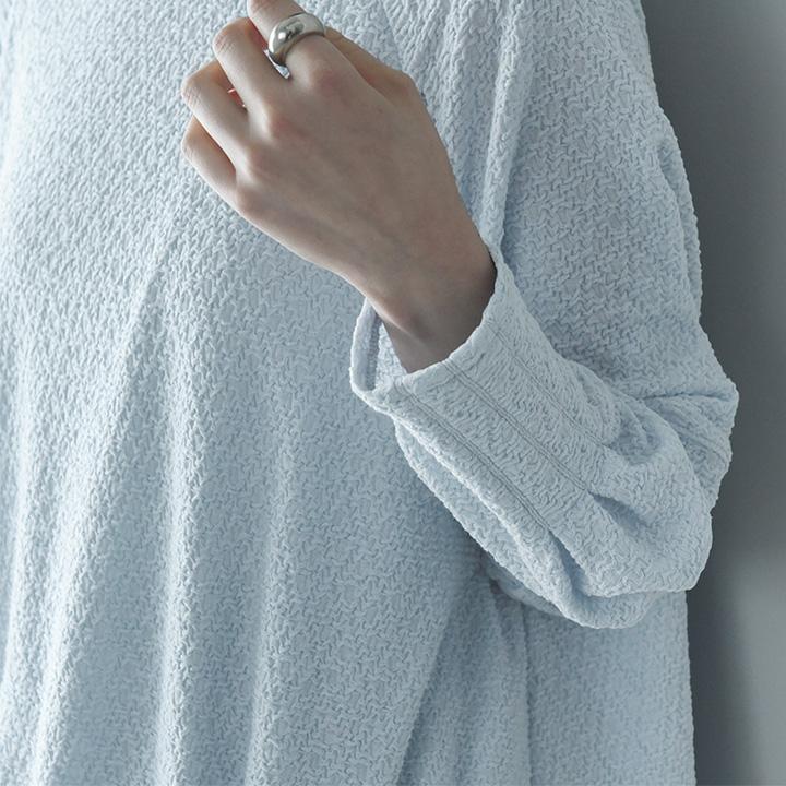 【秋服クーポン】凹凸素材で程良いシアー感 裾バルーンプルオーバー／kauliina カウリーナ【7/4F追加】 |  | 17