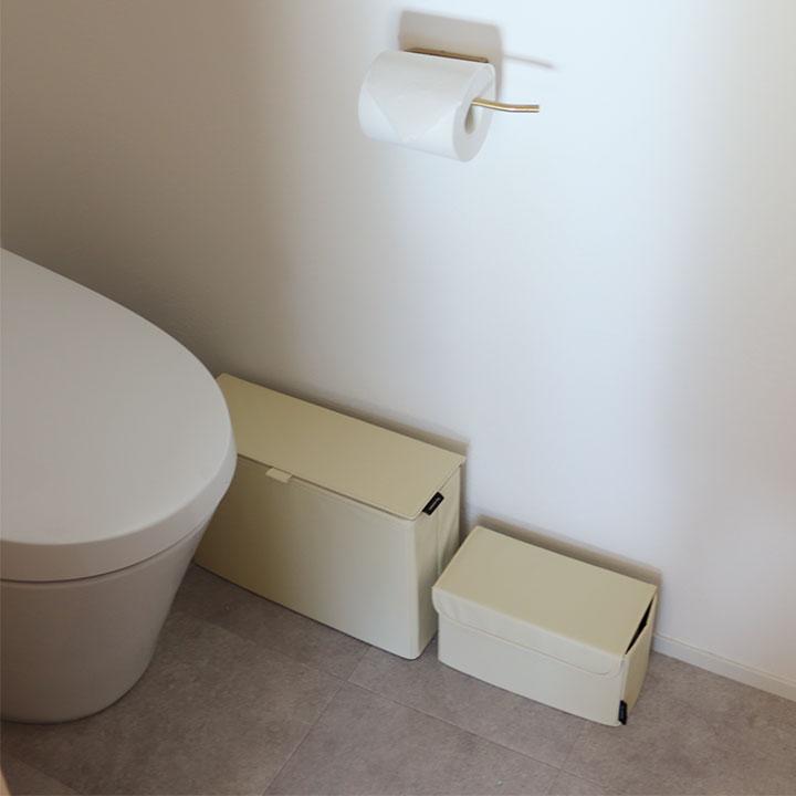 bon moment（ボンモマン） 見た目すっきり フェイクレザー トイレット