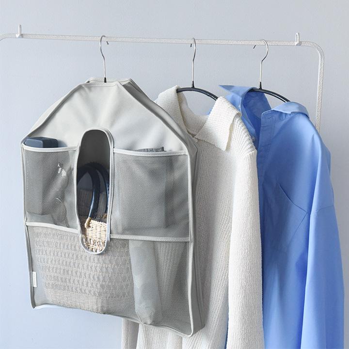 吊り下げ収納ポケット ハンガー収納 クローゼット 収納 吊り下げ収納 クローゼット スリム yrh bon moment ボンモマン | bon moment | 14