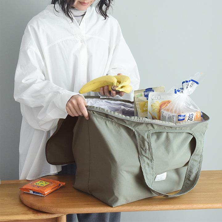買い物バッグ 買い物袋 買い物かご エコバッグ 折り畳み 保冷 大容量 ファスナー付き マチ広 yrh bon moment ボンモマン | bon moment | 02