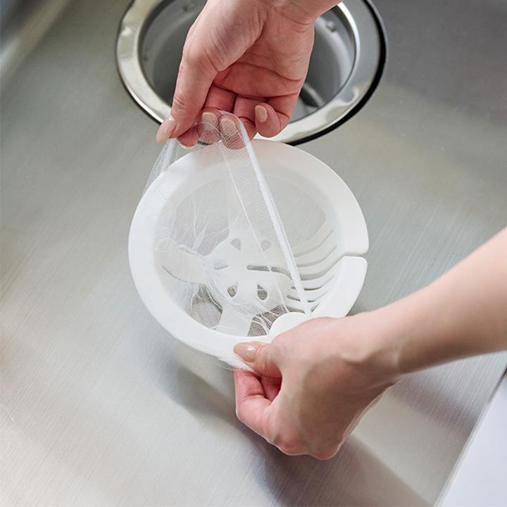 しぼれる 排水口ネットホルダー UKIUKI 排水溝ゴミ受け 排水溝プレート 蓋 |  | 08