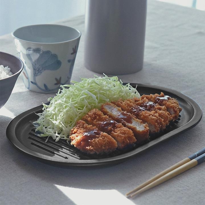 かもしか道具店 からあげのプレート 日本製 揚げ物皿 天ぷら皿 唐揚げ
