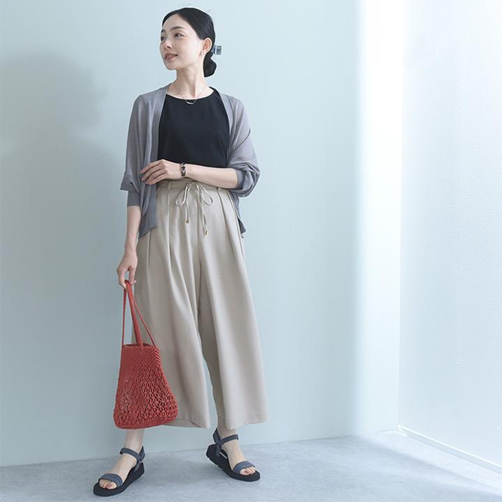 【さらさらリネンタッチ】スカーチョ 夏 スカートパンツ ワイドパンツ フレアパンツ uvカット 洗濯可 kauliina カウリーナ【7／17F追加】 |  | 11