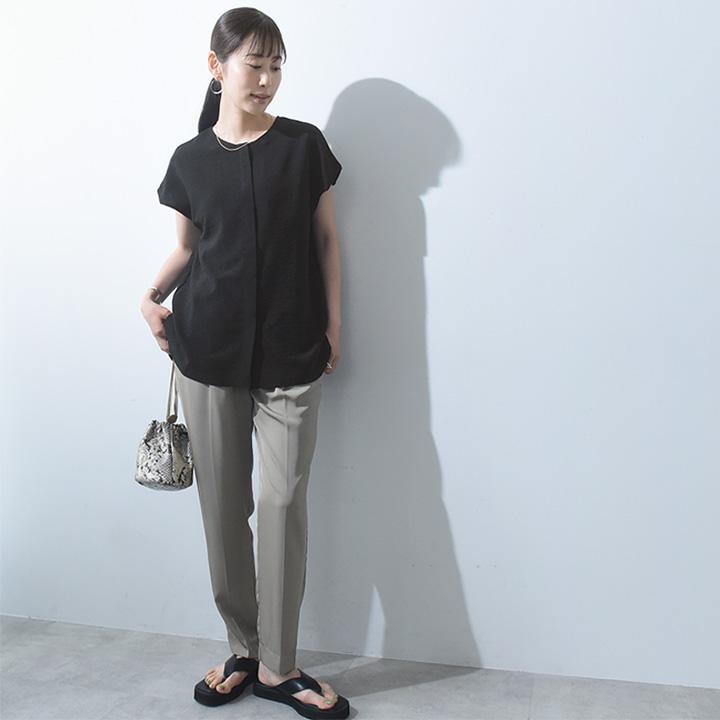 【さらさらリネンタッチ】ベルト付 2WAY ブラウス レディース 夏 半袖 オフィス uvカット 洗濯可 kauliina カウリーナ【9／16F追加】 |  | 14