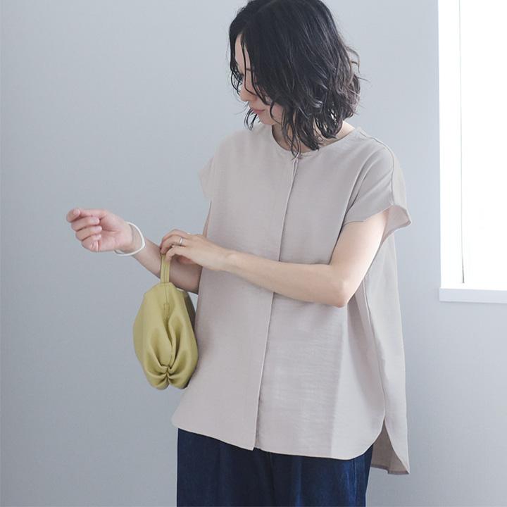 【さらさらリネンタッチ】ベルト付 2WAY ブラウス レディース 夏 半袖 オフィス uvカット 洗濯可 kauliina カウリーナ【9／16F追加】 |  | 16