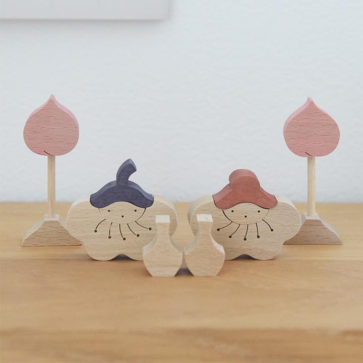 小黒三郎 桃の花びな（小）／クマ揚げ金太（小）／五月人形 お雛様