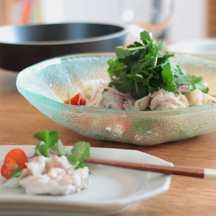 bon moment（ボンモマン） 皿 おしゃれ 器 食器 ガラスのゆらぎを愉し