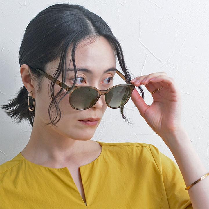 LE FOON フィットして軽いかけ心地のサングラス キャットアイ ボストン