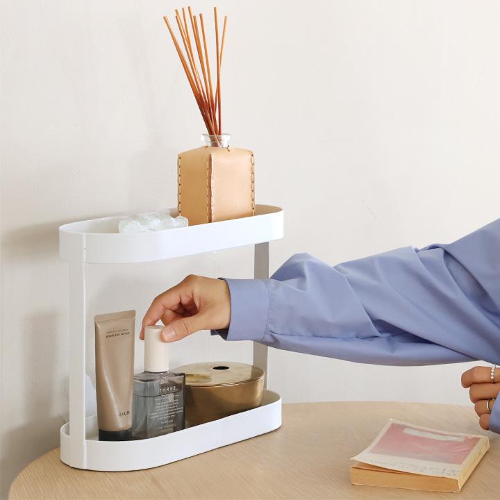 Ordre 飾りながら収納できる 2段ラック 洗面台 収納 卓上 スリム 玄関 おしゃれ スパイスラック コンパクト 卓上 オルドル |  | 17