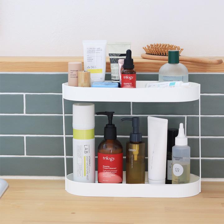 Ordre 飾りながら収納できる 2段ラック 洗面台 収納 卓上 スリム 玄関 おしゃれ スパイスラック コンパクト 卓上 オルドル |  | 02