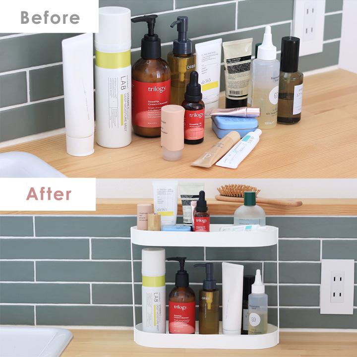 Ordre 飾りながら収納できる 2段ラック 洗面台 収納 卓上 スリム 玄関 おしゃれ スパイスラック コンパクト 卓上 オルドル |  | 06