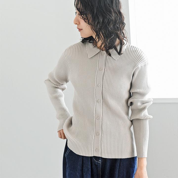 Agreable（アグレアーブル） 程良いフィット感 襟付ポロニット 抗