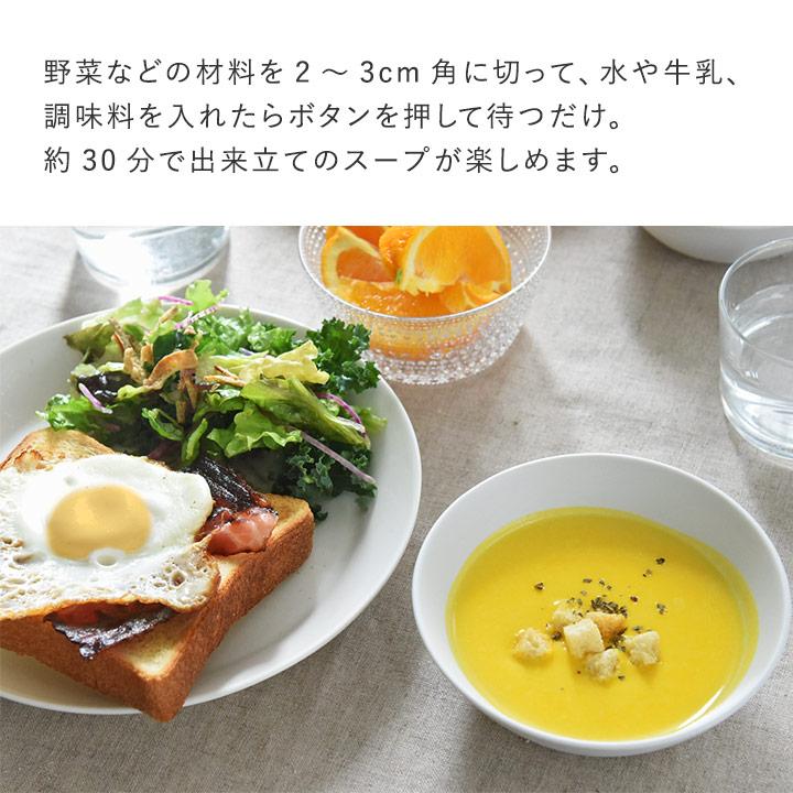 ほったらかしでスープも作れる 自動調理ポット 600ml／レコルト