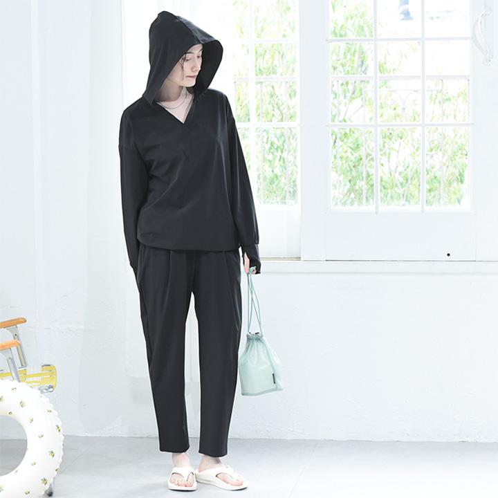 ラッシュガードやアクティブシーンに ドライラッチ フード付プルオーバー UVカット・耐塩素／kauliina カウリーナ【送料無料】 |  | 15