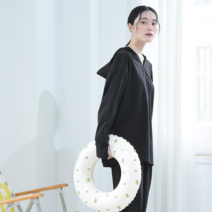 ラッシュガードやアクティブシーンに ドライラッチ フード付プルオーバー UVカット・耐塩素／kauliina カウリーナ【送料無料】 |  | 01