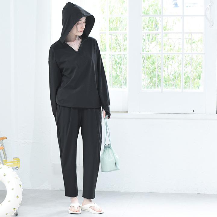 ラッシュガードやアクティブシーンに ドライタッチ タックテーパードパンツ UVカット・耐塩素／kauliina カウリーナ【送料無料】 |  | 14
