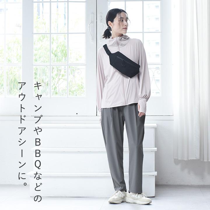 ラッシュガードやアクティブシーンに ドライタッチ タックテーパードパンツ UVカット・耐塩素／kauliina カウリーナ【送料無料】 |  | 08