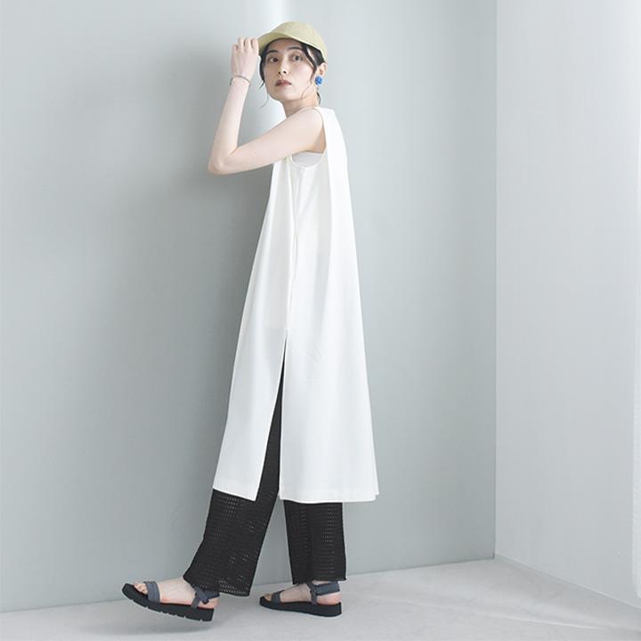 涼しく快適 レイヤードパンツ レース切替 メッシュ シアーワイドパンツ レディース 夏 kauliina カウリーナ【送料無料】 |  | 16