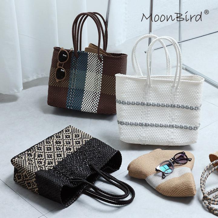 夏気分が漂う 手編みのメルカドバッグ メキシコ製 ／MoonBird