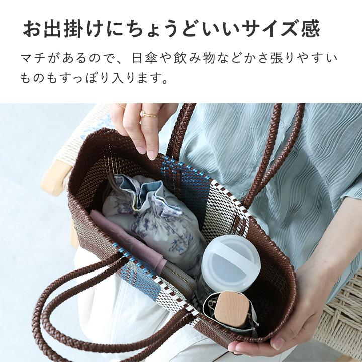 夏気分が漂う 手編みのメルカドバッグ メキシコ製 ／MoonBird