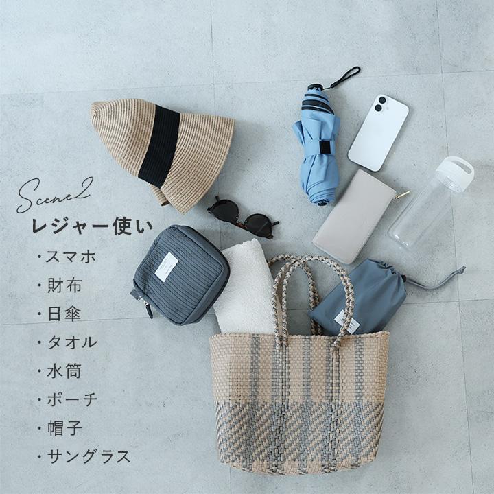 夏気分が漂う 手編みのメルカドバッグ メキシコ製 ／MoonBird