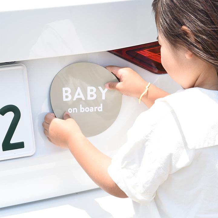 bon moment×ワタモ 車屋さんと作った カーステッカー おしゃれ ベビーインカ― キッズインカ― ドラレコ マグネット＆シール／ボンモマン | bon moment | 17
