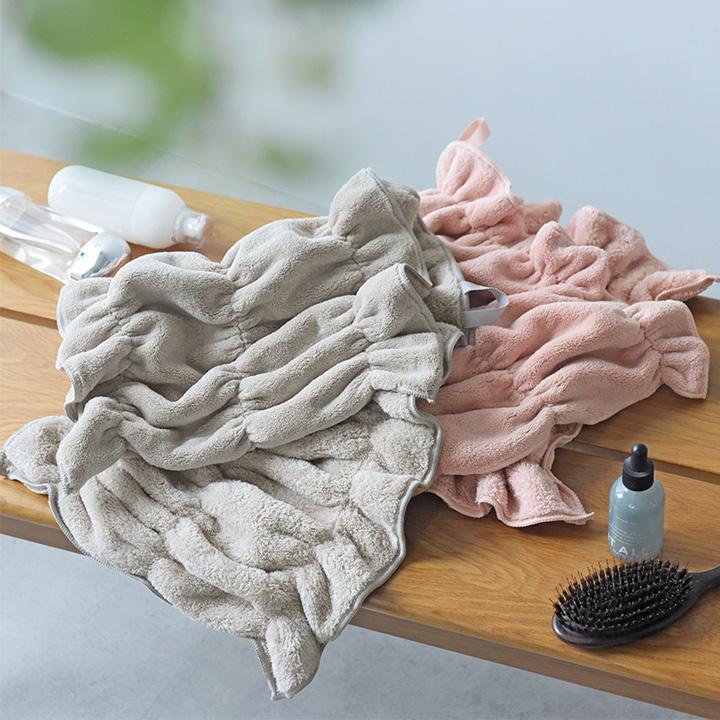タオル 速乾 タオルキャップ ヘアタオル 巻くだけ くっつく 超吸水 ほどけにくい 髪専用タオル ヘアドライタオル yrh FUWAP フワップ |  | 14