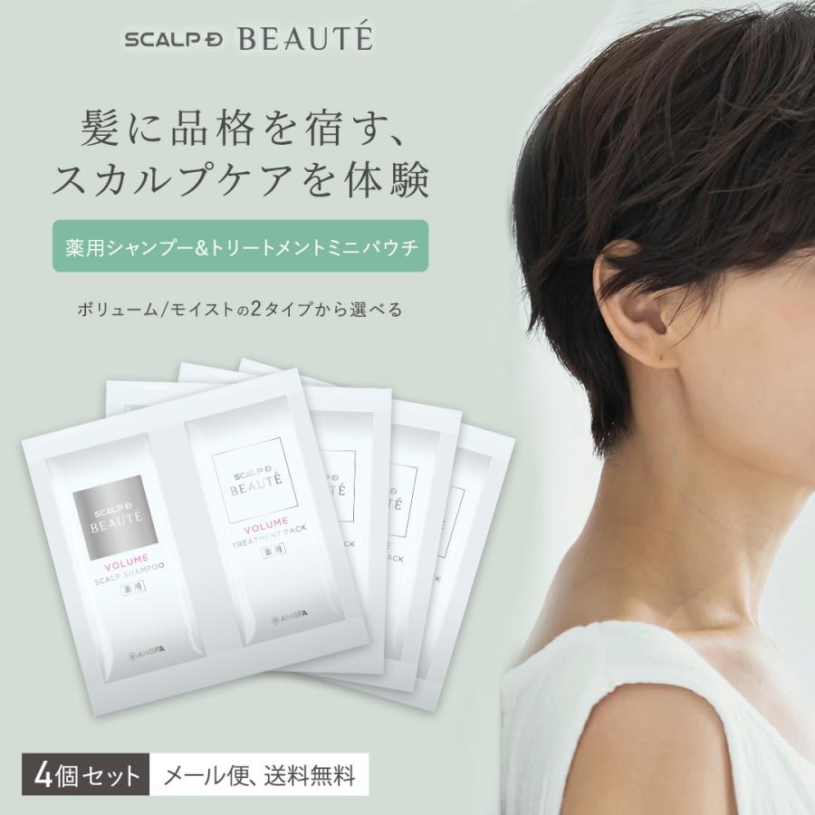 アンファー スカルプD ボーテ 　4点セット 　◆新品◆ スカルプD ボーテ メール便送料無料 ペアパウチ 4個 シャンプー パック