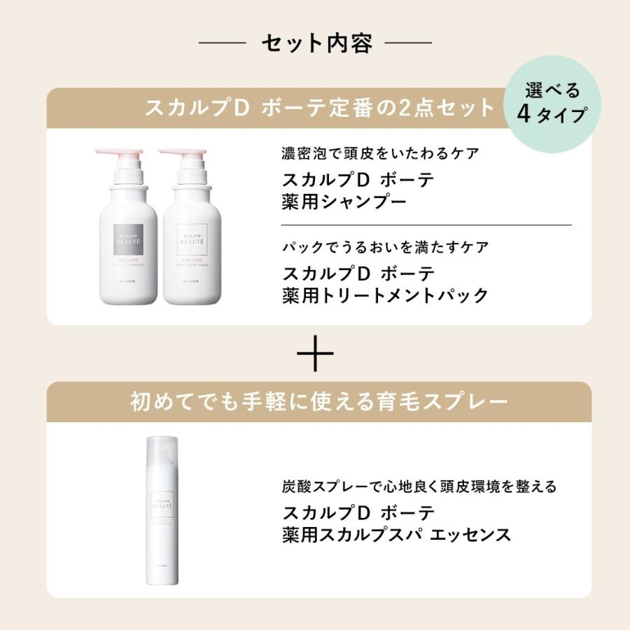 スカルプD ボーテ 選べる4タイプ シャンプー トリートメントパック