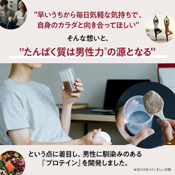 メール便なら送料無料 オムテック メンズ ウェルネスプロテイン チョコレート味 抹茶味 バナナ味 メンズ 男性 妊活 ビタミン | アンファー | 10