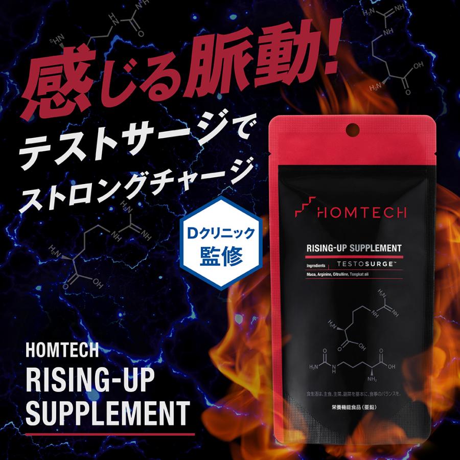 アンファー オムテック ライジングアップ サプリメント テストサージ