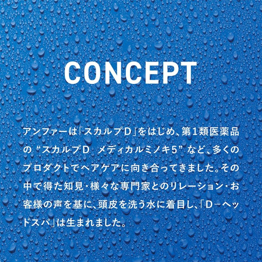 シャワーヘッド D-ヘッドスパ 浄水カートリッジ2本付き  スカルプD メンズ 薬用 頭皮ケア 男性用 アンファー 送料無料 ヘアケア ウルトラファインバブル｜angfa｜02