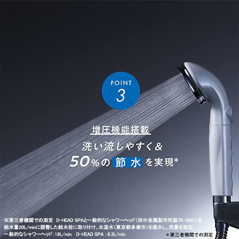 スカルプD シャワーヘッド D-ヘッドスパ 浄水カートリッジ2本付き