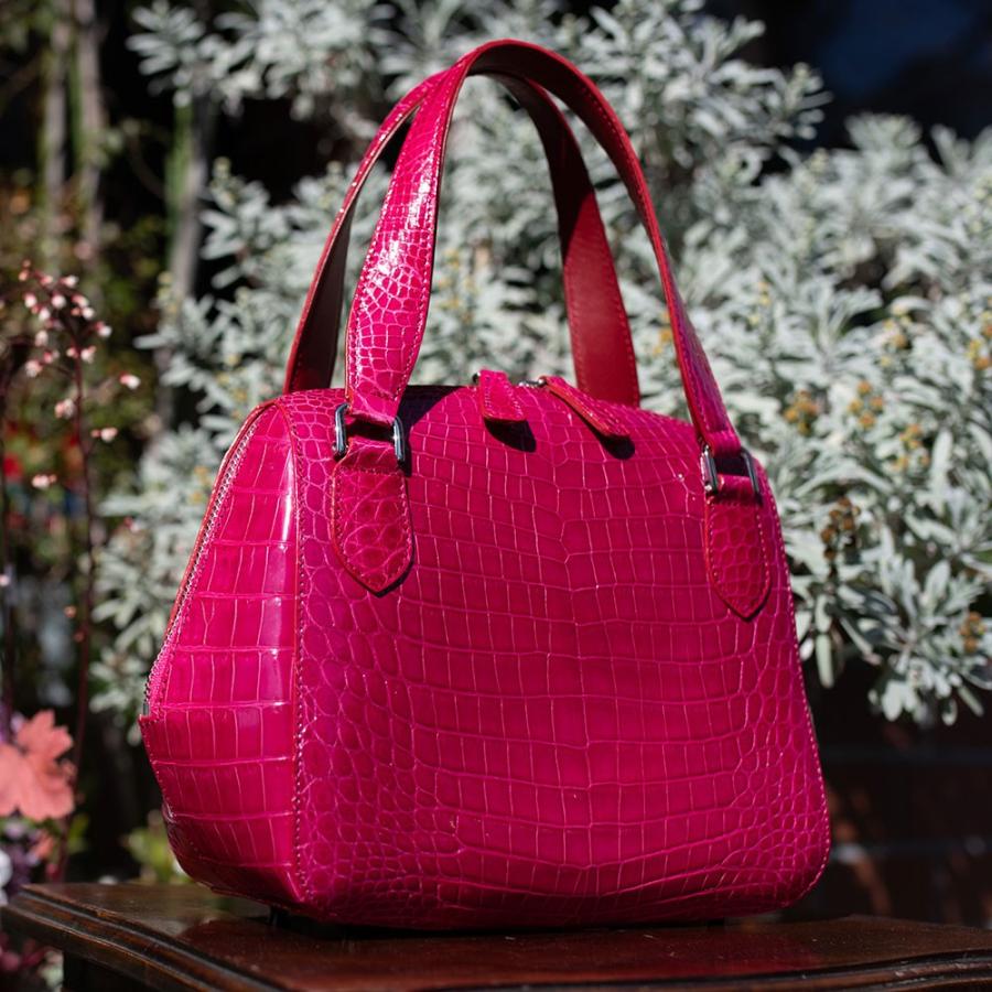 BERETTA［ANGIE the cat］クロコダイル ハンドバッグ レディースバッグ 
