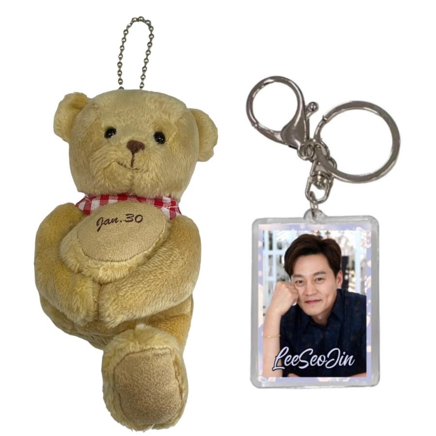 イソジン LEESEOJIN キーホルダー付き バースデー ベア 写真 