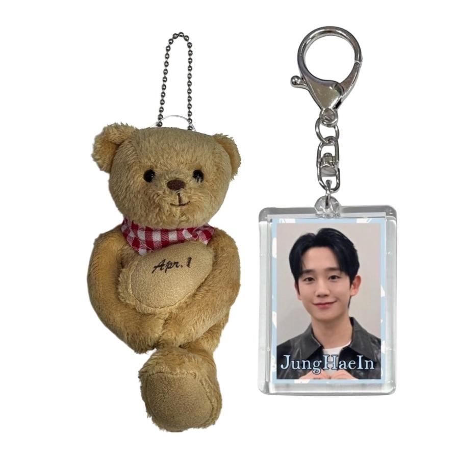 チョンヘイン JUNGHAEIN キーホルダー付き バースデー ベア 写真
