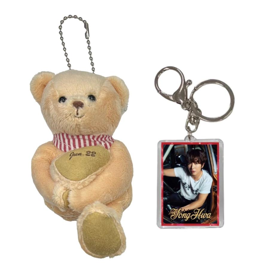 ヨンファ YONGHWA CNBLUE キーホルダー付き バースデーベア ぬいぐるみ 