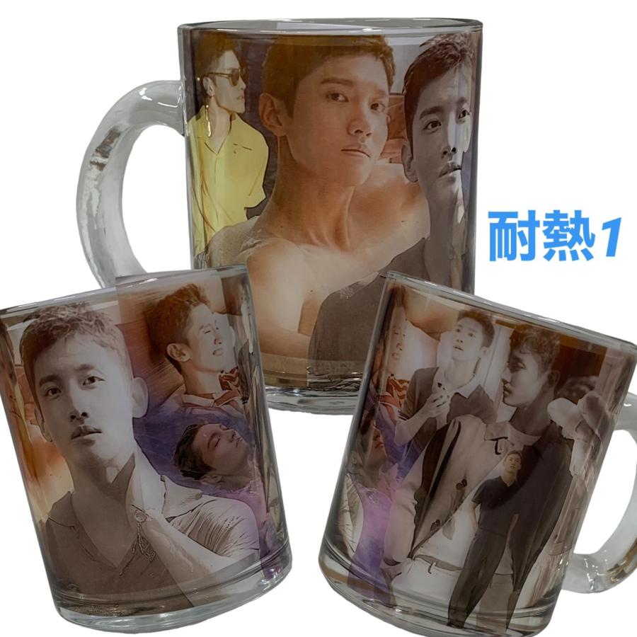 東方神起 チャンミン 耐熱 ガラス1 マグカップ 韓流 グッズ cb006-11