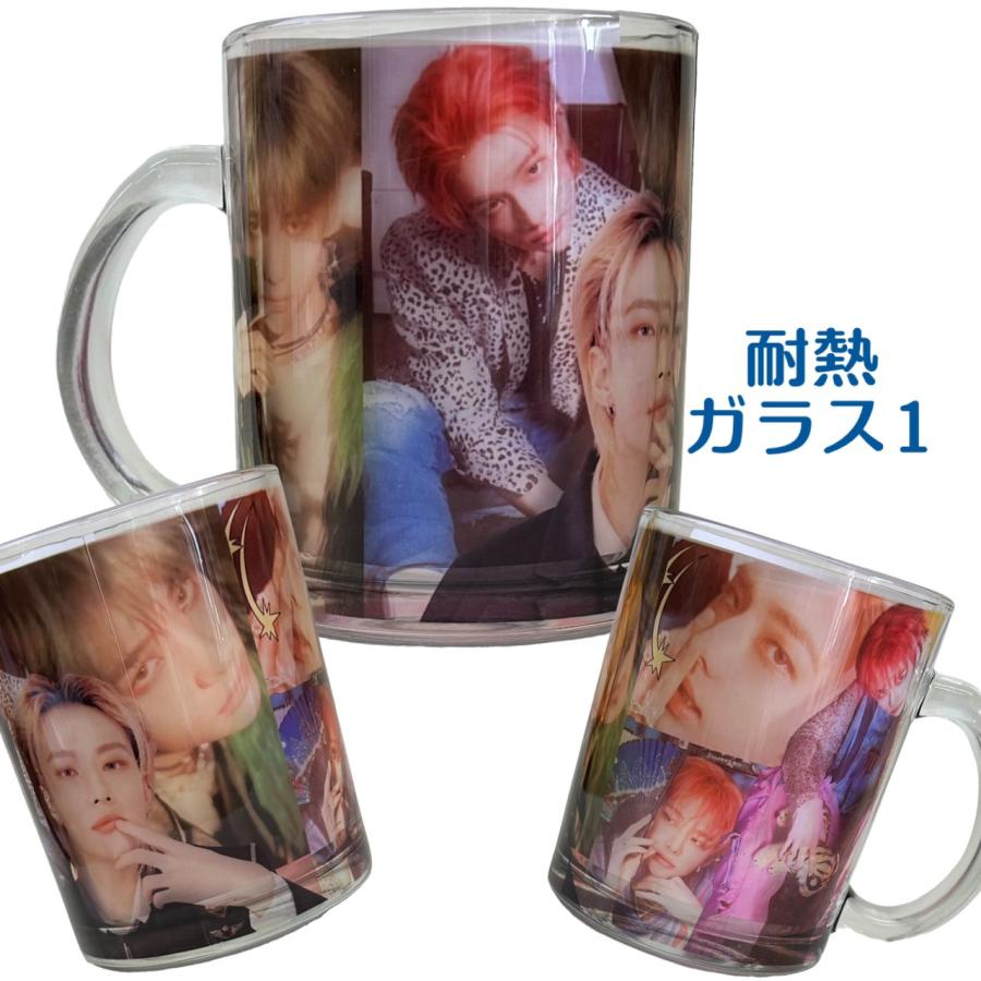 ヒョンジン StrayKids ストレイキッズ スキズ 耐熱ガラス1 マグカップ