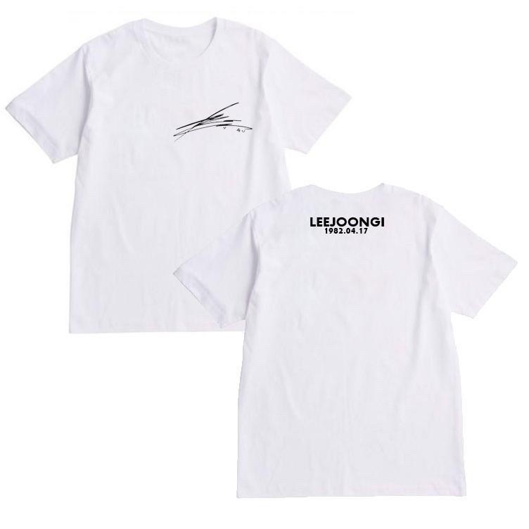 イジュンギ Tシャツ 男女兼用 綿100％ ホワイト 韓流 グッズ ep002-7