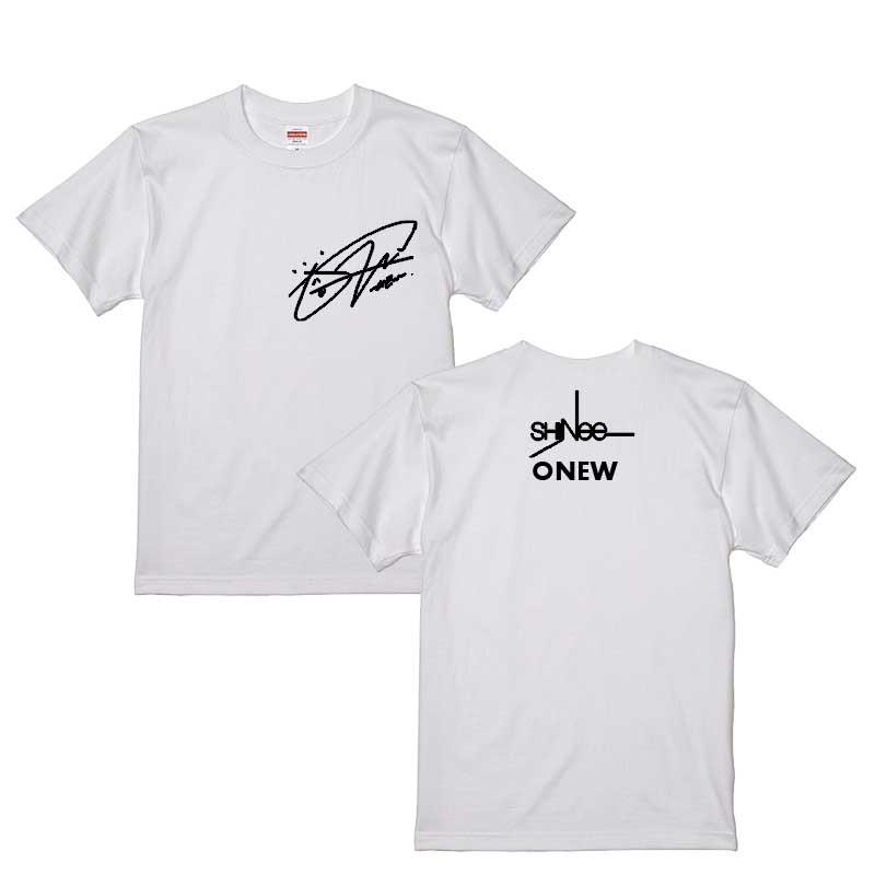 SHINee オニュ Ｔシャツ オニュ SHINee シャイニー Tシャツ 男女兼用 綿100％ ホワイト 韓流