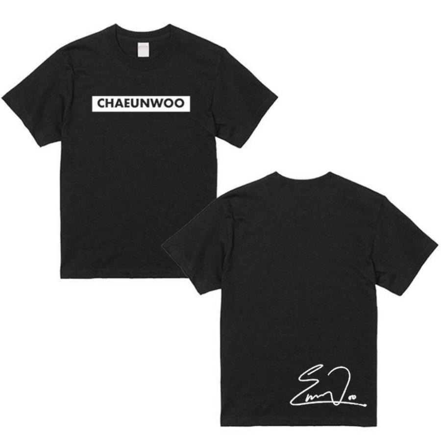 チャウヌ ASTRO アストロ Tシャツ 男女兼用 綿100％ ブラック 韓流