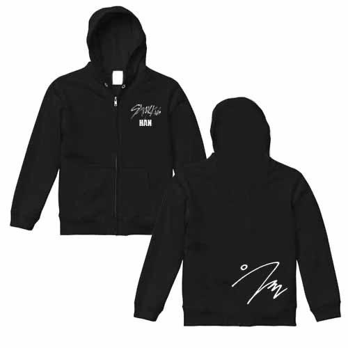 ハン StrayKids ストレイキッズ スキズ 前あき フルジップ パーカー
