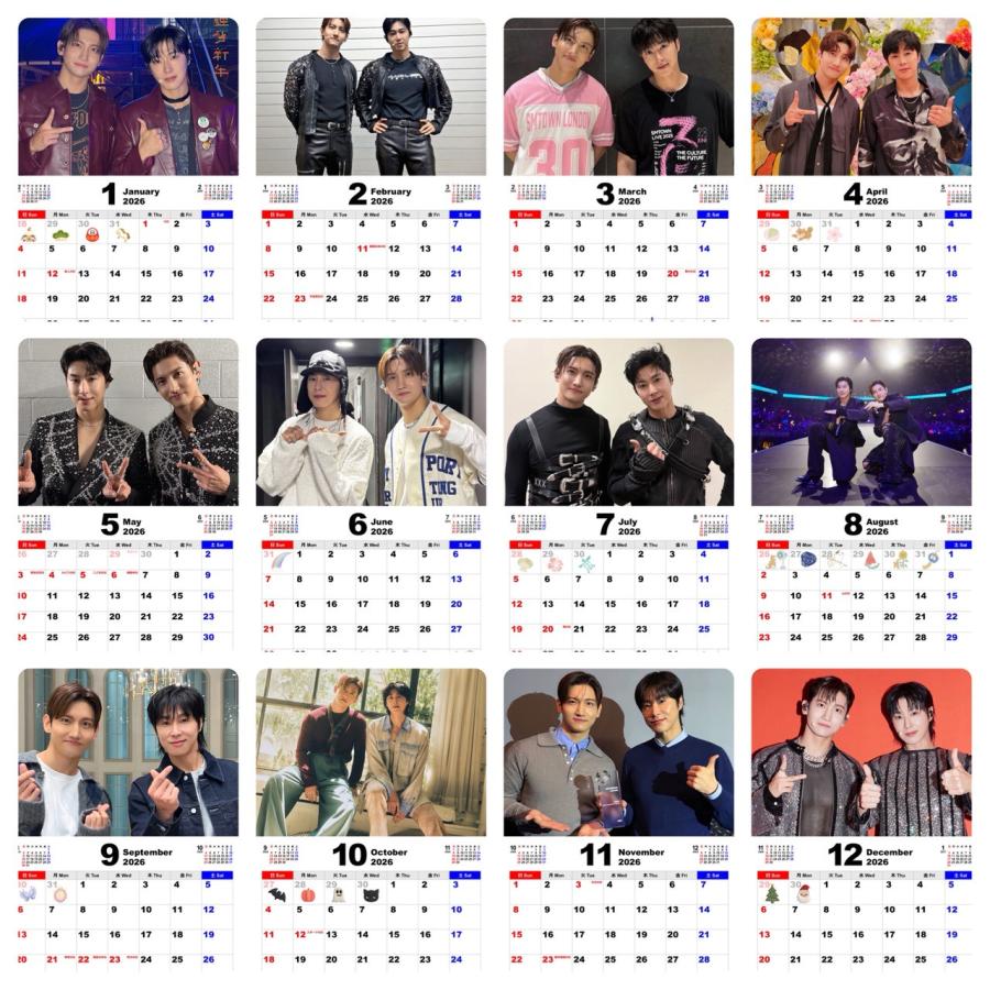 東方神起　切り抜き 東方神起 TVXQ ユノ ユンホ チャンミン 2026 A4 フォトフレーム付き