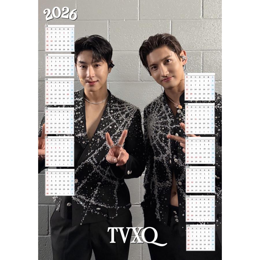 TVXQ 東方神起 2026 ポスター カレンダー 丸めてお送り A3サイズ 30