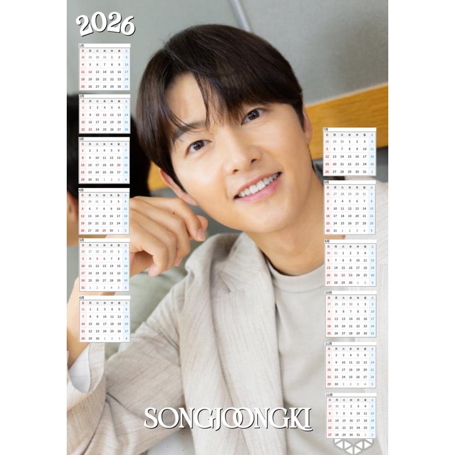 ソンジュンギ 2026 ポスター カレンダー 丸めてお送り A3サイズ 30