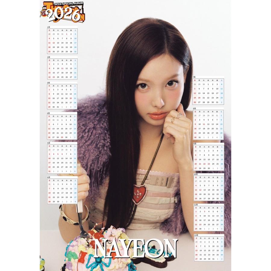 ナヨン TWICE トゥワイス 2026 ポスター カレンダー 丸めてお送り A3