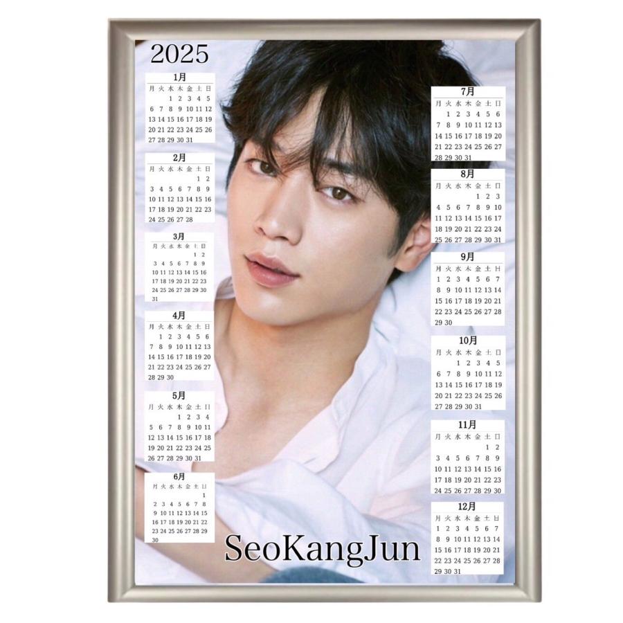 ソガンジュン 2025 A4 フォトフレーム付き 壁掛け カレンダー 韓