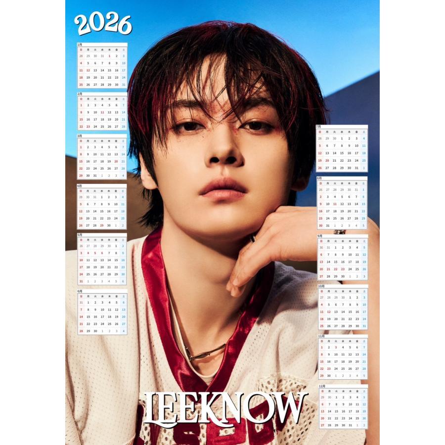 リノ StrayKids ストレイキッズ スキズ 2026 ラミネート カレンダー